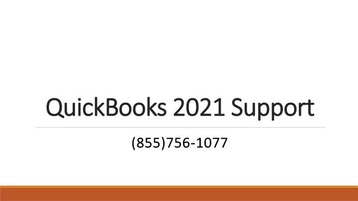 quickbooks 2021 support