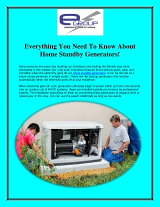 Generator For Rent In Houston, TX | Epowerg