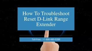 how to troubleshoot reset d link range extender
