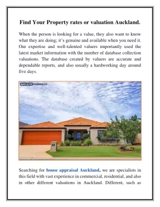 find your property rates or valuation auckland