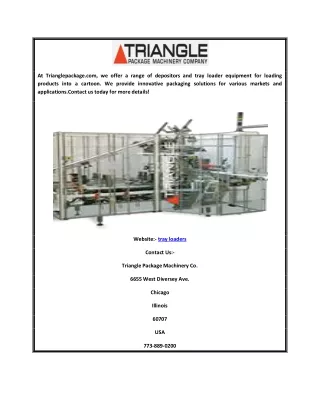 at trianglepackage com we offer a range