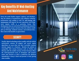 Key Benefits Of Web Hosting And Maintenance