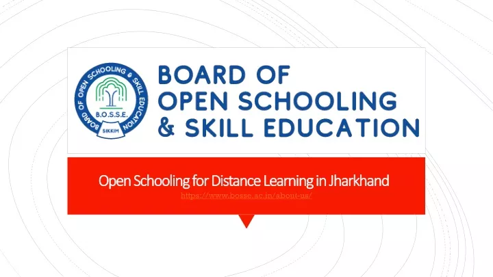 open schooling for distance learning in jharkhand