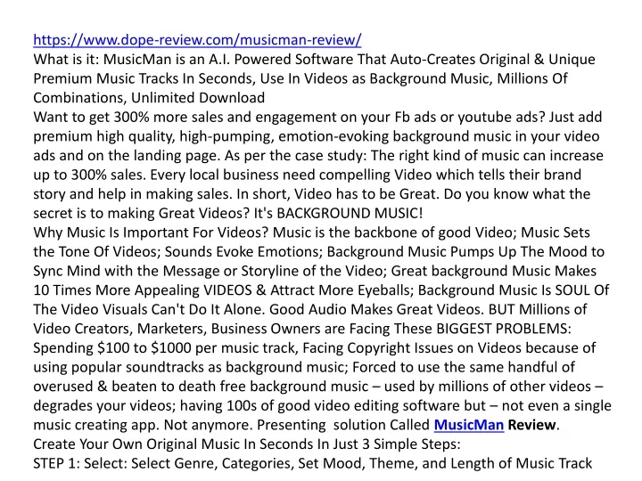https www dope review com musicman review what