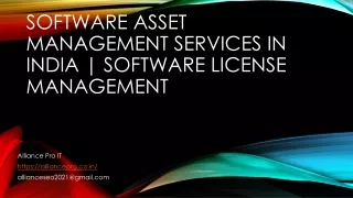 software asset management services in india software license management
