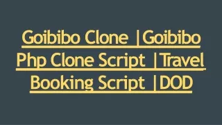 goibibo clone goibibo