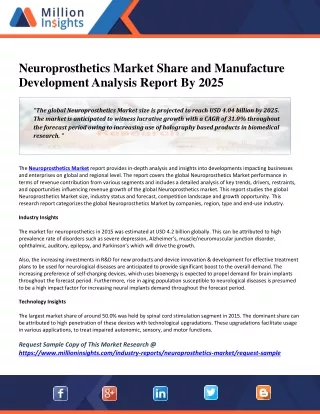 neuroprosthetics market share and manufacture