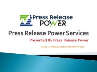 Paid Press Release Writing Services