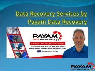 Data Recovery Services by Payam Data Recovery
