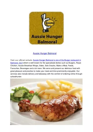 aussie hunger balmoral