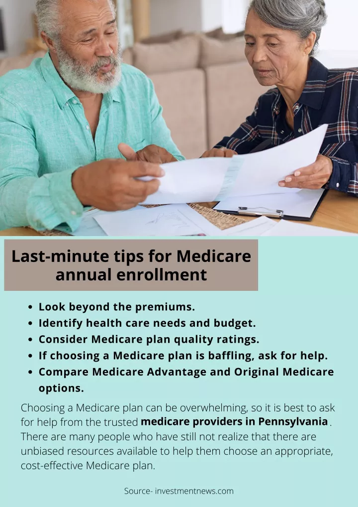 last minute tips for medicare annual enrollment