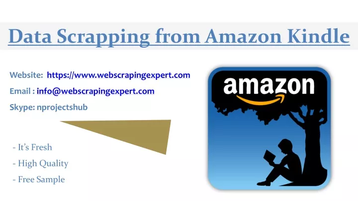 data scrapping from amazon kindle