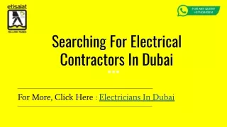 Find The Best Electricians In Dubai | Electrician Abu Dhabi