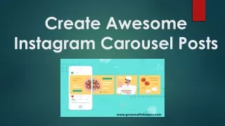 How to Create Awesome Instagram Carousel Posts