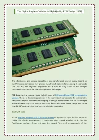 the digital engineer s guide to high quality