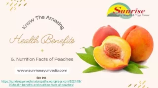 Amazing Health of Peaches