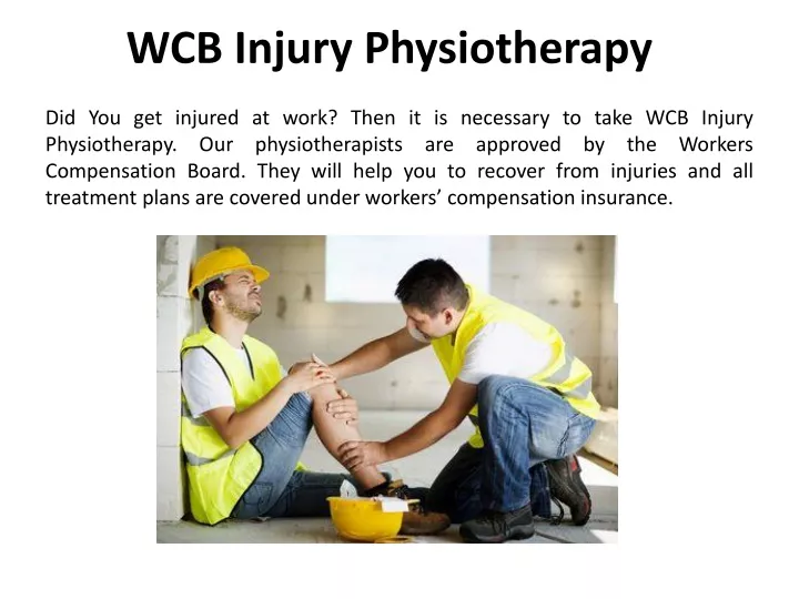 wcb injury physiotherapy