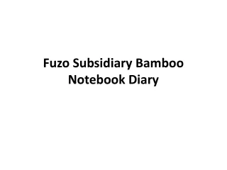 fuzo subsidiary bamboo notebook diary