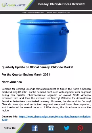 benzoyl chloride prices overview