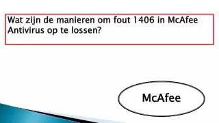 McAfee klantenservice Nederland Telefoonnummer
