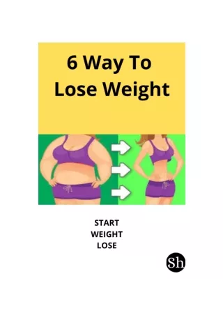 6 Way To Lose Weight
