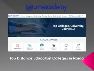 top distance education colleges in noida