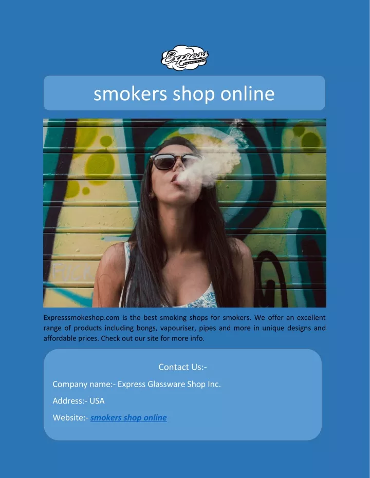 smokers shop online