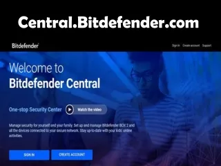 Central.bitdefender.com - Guide to Bitdefender Login, Install & Activation