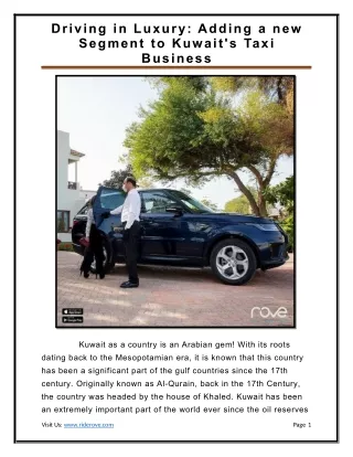 driving in luxury adding a new segment to kuwait
