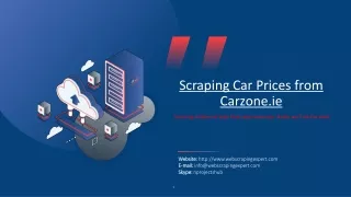 scraping car prices from carzone ie