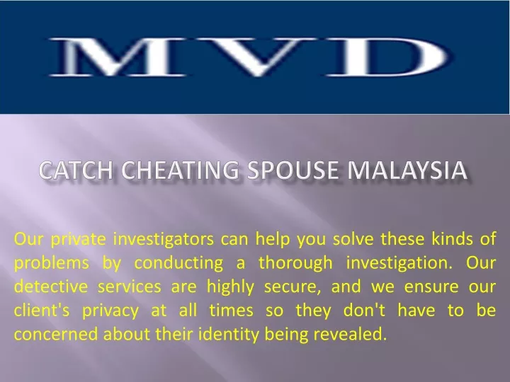 Catch Cheating Spouse Malaysia N 