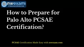 how to prepare for palo alto pcsae certification