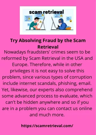 Try Absolving Fraud  by the Scam Retrieval