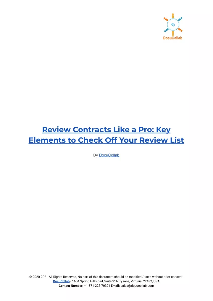 review contracts like a pro key elements to check
