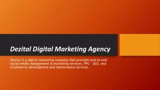 Dezital Digital Marketing Agency in Pakistan - Digital Marketing Services