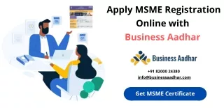 Apply MSME Registration Online with Business Aadhar