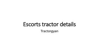 Escorts tractor details