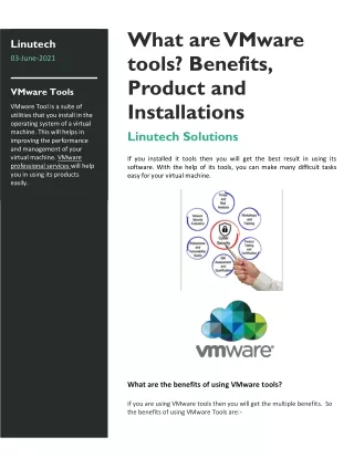 What are VMware Tools Benefits, Products and Installations