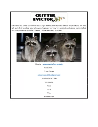 Animal Control San Antonio  Critterevictortx.com (1)