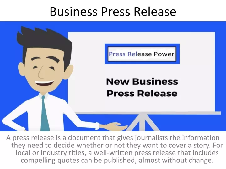 business press release