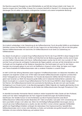 Ein einfacher Gedanke über Welcher Kaffeevollautomat Ist Der Beste   2020