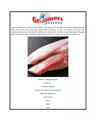 Best Fish Market  Groomerseafood.com (1)