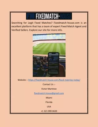 Fixed Matches Source | Fixedmatch-house.com