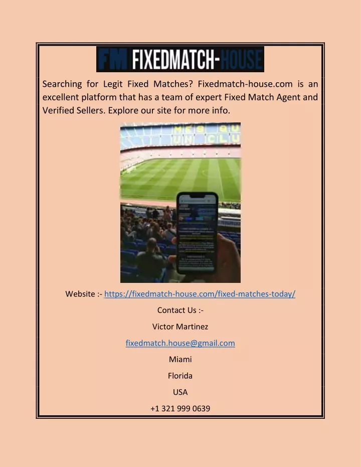 searching for legit fixed matches fixedmatch