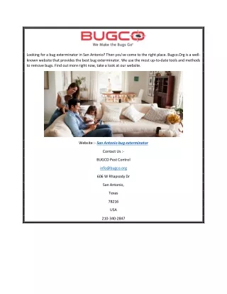San Antonio Bug Exterminator  Bugco.org (1)