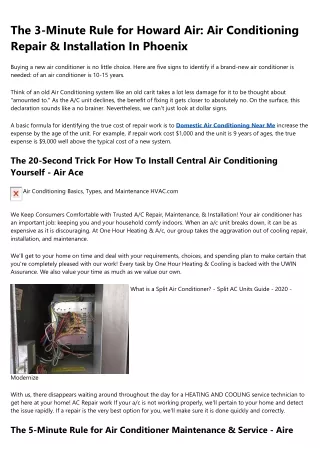 How Successful People Make the Most of Their  Jones Air Conditioning