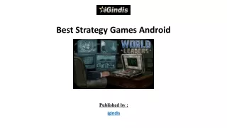 Best Strategy Games Android