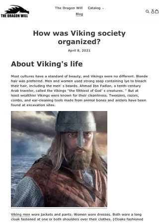 How was Viking society organized