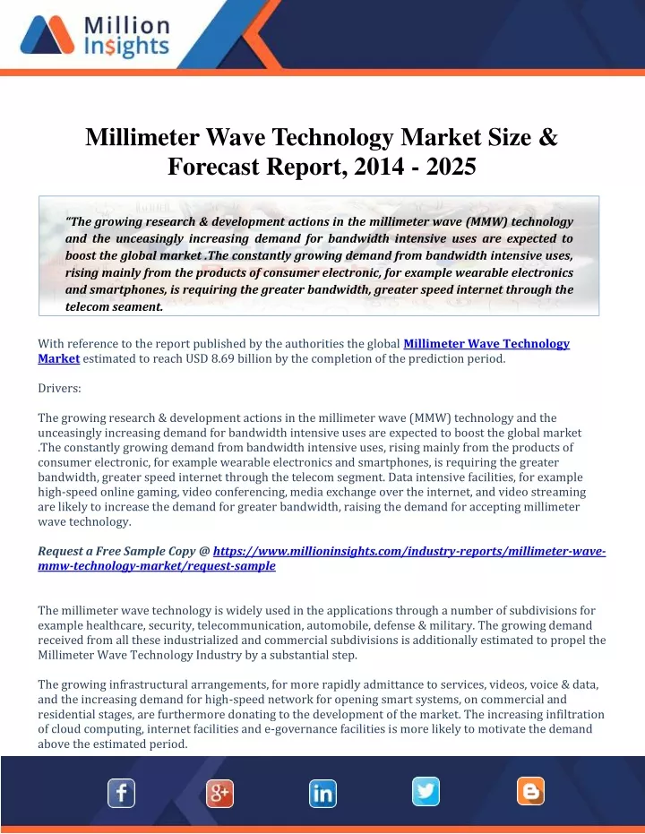 millimeter wave technology market size forecast