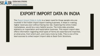 List of Products Exported from India